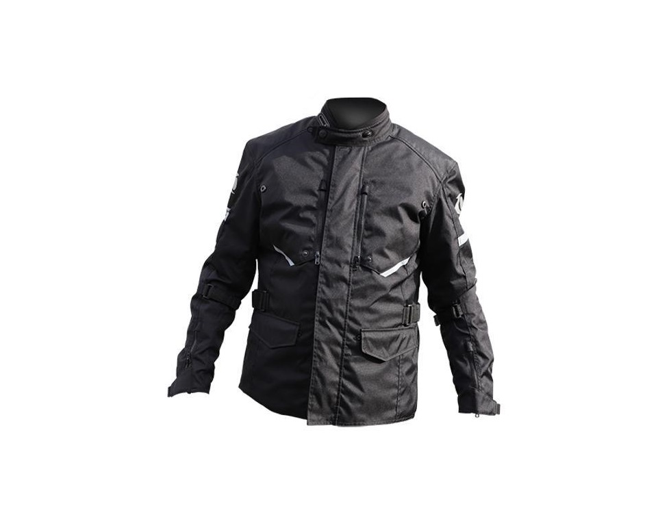 BLOUSON TRENDY 3/4 ANATIS NOIR AVEC PROTECTIONS HOMOLOGUEES