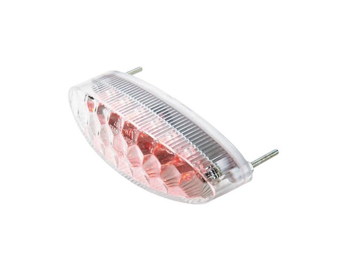 FEU ARRIERE UNIVERSEL TRANSPARENT TUNR A LEDS OVALE NID DABEILLES