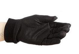 SOUS-GANTS S-LINE EN SOIE NOIRE