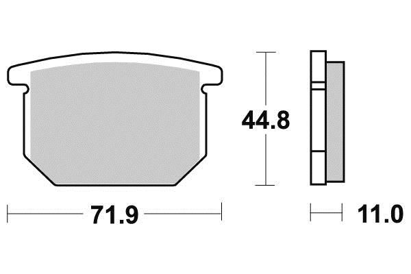 PLAQUETTES DE FREIN AV NISSIN 2P238NS