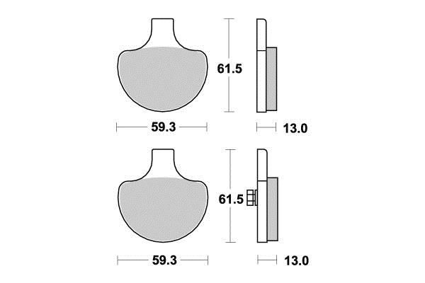 PLAQUETTES DE FREIN AV SIFAM S1019N