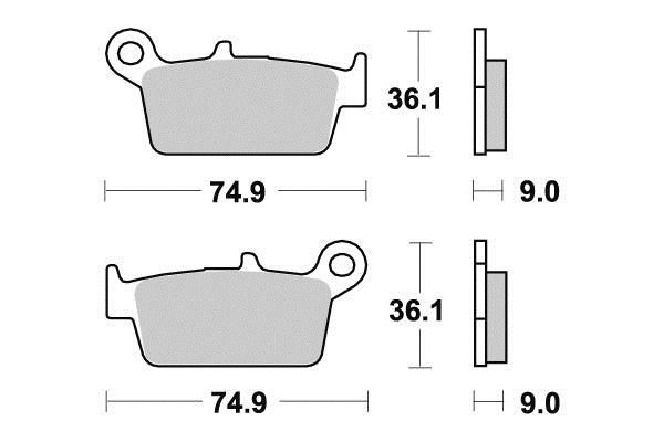 PLAQUETTES DE FREIN AV VESRAH VD144/2JL